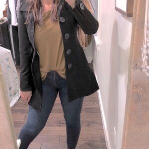 Tulle by Anthropologie small wool trench coat